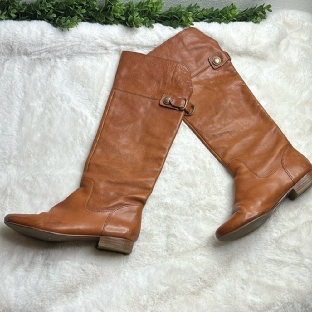 Coach Tan Benita knee high Boots Sz 7